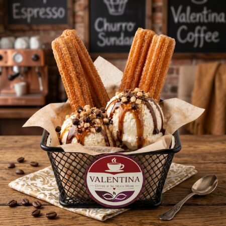 Double Churros Basket Ice Cream